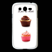 Coque Samsung Galaxy Grand Cupcake lui et moi PR