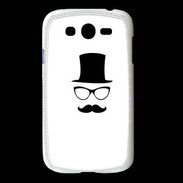 Coque Samsung Galaxy Grand chapeau moustache