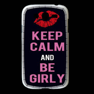 Coque Samsung Galaxy Grand Keep Calm Girly Noir