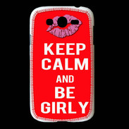 Coque Samsung Galaxy Grand Keep calm Girly Rouge