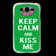 Coque Samsung Galaxy Grand Keep Calm Kiss me Vert