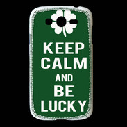 Coque Samsung Galaxy Grand Keep Calm Be lucky Vert