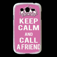 Coque Samsung Galaxy Grand Keep Calm Call Rose