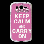 Coque Samsung Galaxy Grand Keep Calm Carry on Rose