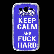 Coque Samsung Galaxy Grand Keep Calm Fuck hard bleu