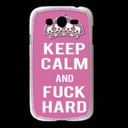 Coque Samsung Galaxy Grand Keep Calm Fuck hard Rose