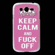 Coque Samsung Galaxy Grand Keep Calm Fuck Off Rose