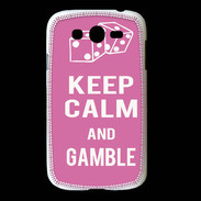 Coque Samsung Galaxy Grand Keep Calm Gamble Rose