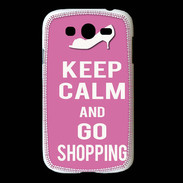 Coque Samsung Galaxy Grand Keep Calm Go Shopping Rose