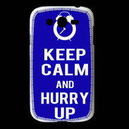 Coque Samsung Galaxy Grand Keep Calm Hurry up Bleu