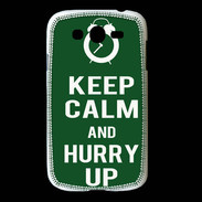 Coque Samsung Galaxy Grand Keep Calm Hurry up Vert