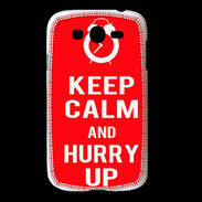 Coque Samsung Galaxy Grand Keep Calm Hurry up Rouge