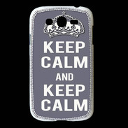 Coque Samsung Galaxy Grand Keep Calm Gris