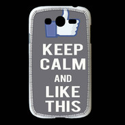 Coque Samsung Galaxy Grand Keep Calm Like This Gris