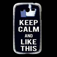 Coque Samsung Galaxy Grand Keep Calm Like This Noir
