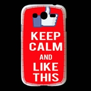 Coque Samsung Galaxy Grand Keep Calm Like This Rouge