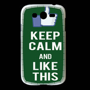 Coque Samsung Galaxy Grand Keep Calm Like This Vert
