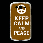 Coque Samsung Galaxy Grand Keep Calm Peace Marron
