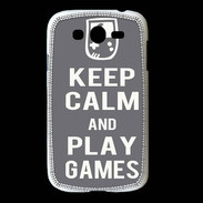Coque Samsung Galaxy Grand Keep Calm Play games Gris