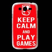 Coque Samsung Galaxy Grand Keep Calm Play games Rouge