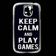 Coque Samsung Galaxy Grand Keep Calm Play games Noir
