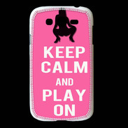 Coque Samsung Galaxy Grand Keep Calm Play on Rose