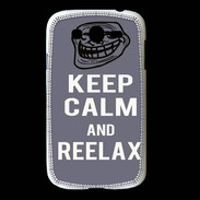 Coque Samsung Galaxy Grand Keep Calm Reelax Gris