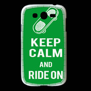 Coque Samsung Galaxy Grand Keep Calm Ride on Vert