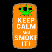 Coque Samsung Galaxy Grand Keep Calm Smoke it Orange