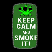 Coque Samsung Galaxy Grand Keep Calm Smoke it Kaki