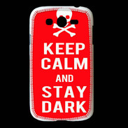 Coque Samsung Galaxy Grand Keep Calm Stay dark Rouge
