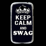 Coque Samsung Galaxy Grand Keep Calm Swag Noir
