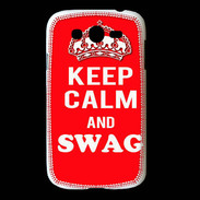 Coque Samsung Galaxy Grand Keep Calm Swag Rouge