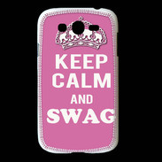 Coque Samsung Galaxy Grand Keep Calm Swag Rose