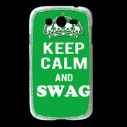 Coque Samsung Galaxy Grand Keep Calm Swag Vert