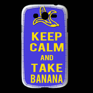 Coque Samsung Galaxy Grand Keep Calm Take Banana Bleu
