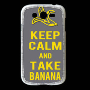 Coque Samsung Galaxy Grand Keep Calm Take Banana Gris