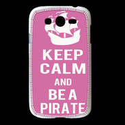 Coque Samsung Galaxy Grand Keep Calm Be a Pirate Rose