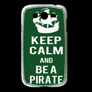 Coque Samsung Galaxy Grand Keep Calm Be a Pirate Vert