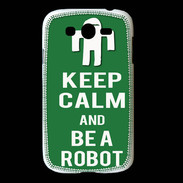 Coque Samsung Galaxy Grand Keep Calm Be a Robot Vert
