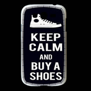 Coque Samsung Galaxy Grand Keep Calm Buy Shoes Noir