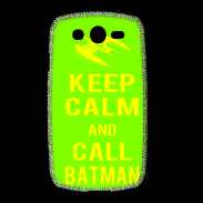 Coque Samsung Galaxy Grand Keep Calm Call Batman Vert pomme