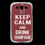 Coque Samsung Galaxy Grand Keep Calm Drink Champagne Brique
