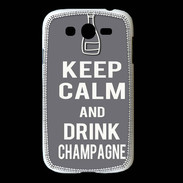Coque Samsung Galaxy Grand Keep Calm Drink champagne Gris