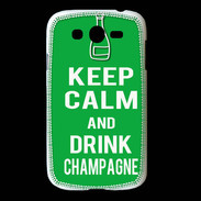 Coque Samsung Galaxy Grand Keep Calm Drink champagne Vert