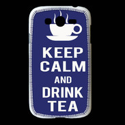 Coque Samsung Galaxy Grand Keep Calm Drink Tea Bleu