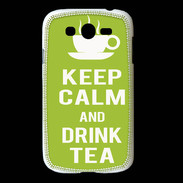 Coque Samsung Galaxy Grand Keep Calm Drink Tea Vert pomme