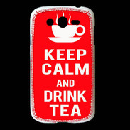 Coque Samsung Galaxy Grand Keep Calm Drink Tea Rouge