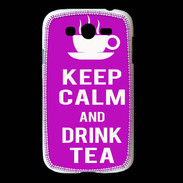 Coque Samsung Galaxy Grand Keep Calm Drink Tea Violet