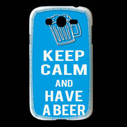 Coque Samsung Galaxy Grand Keep Calm Have a beer Cyan